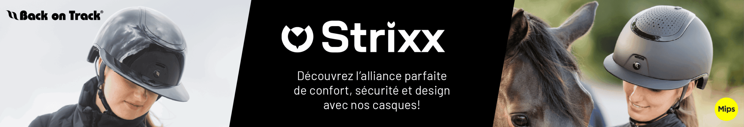 Casque équitation Strixx Back On Track Mips