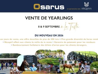 vente La Teste Osarus, vente yearlings La Teste, Osarus ARQANA, catalogue Osarus 2026, vente chevaux de course, yearlings France, ventes Osarus